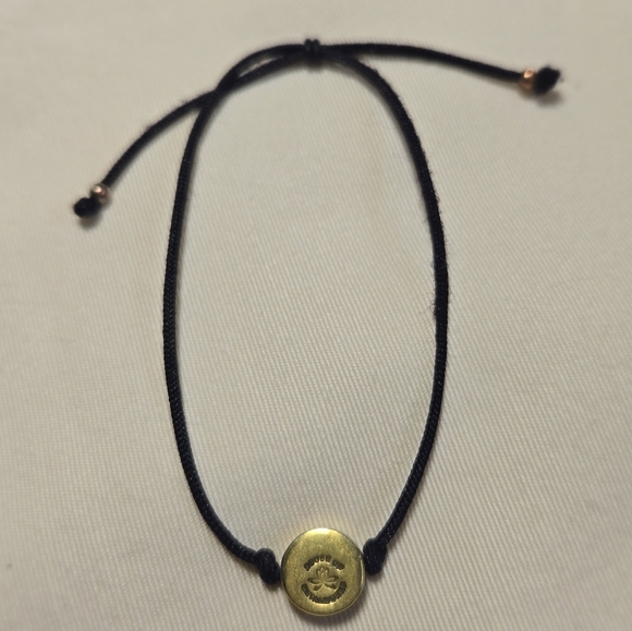 House Of Metalworks Gold and Black Adjustable Caduceus Bracelet - Picture 2 of 4